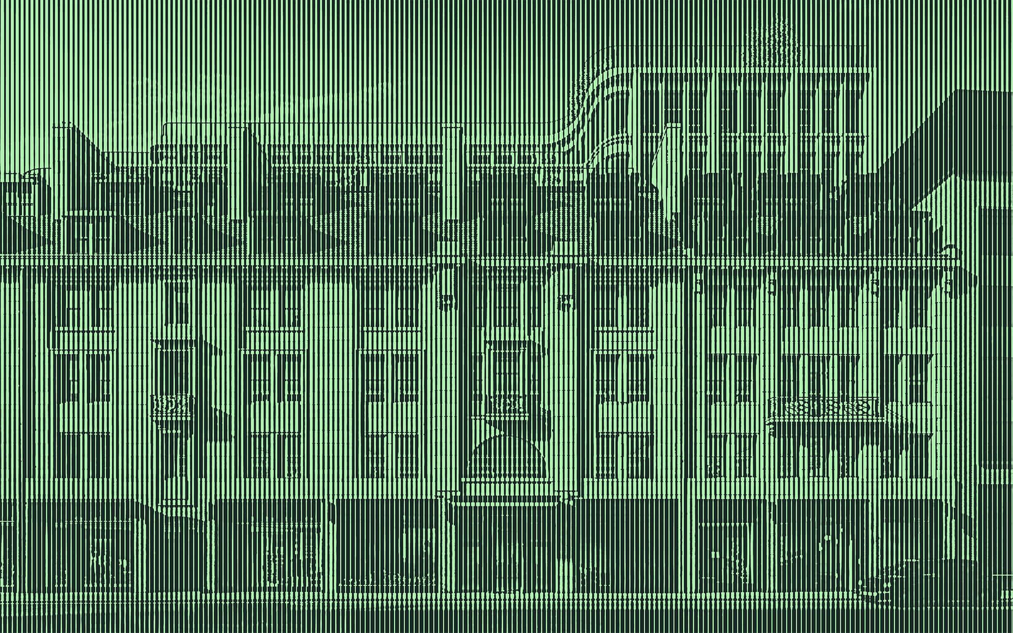 Lenticular visualisation of Holden House